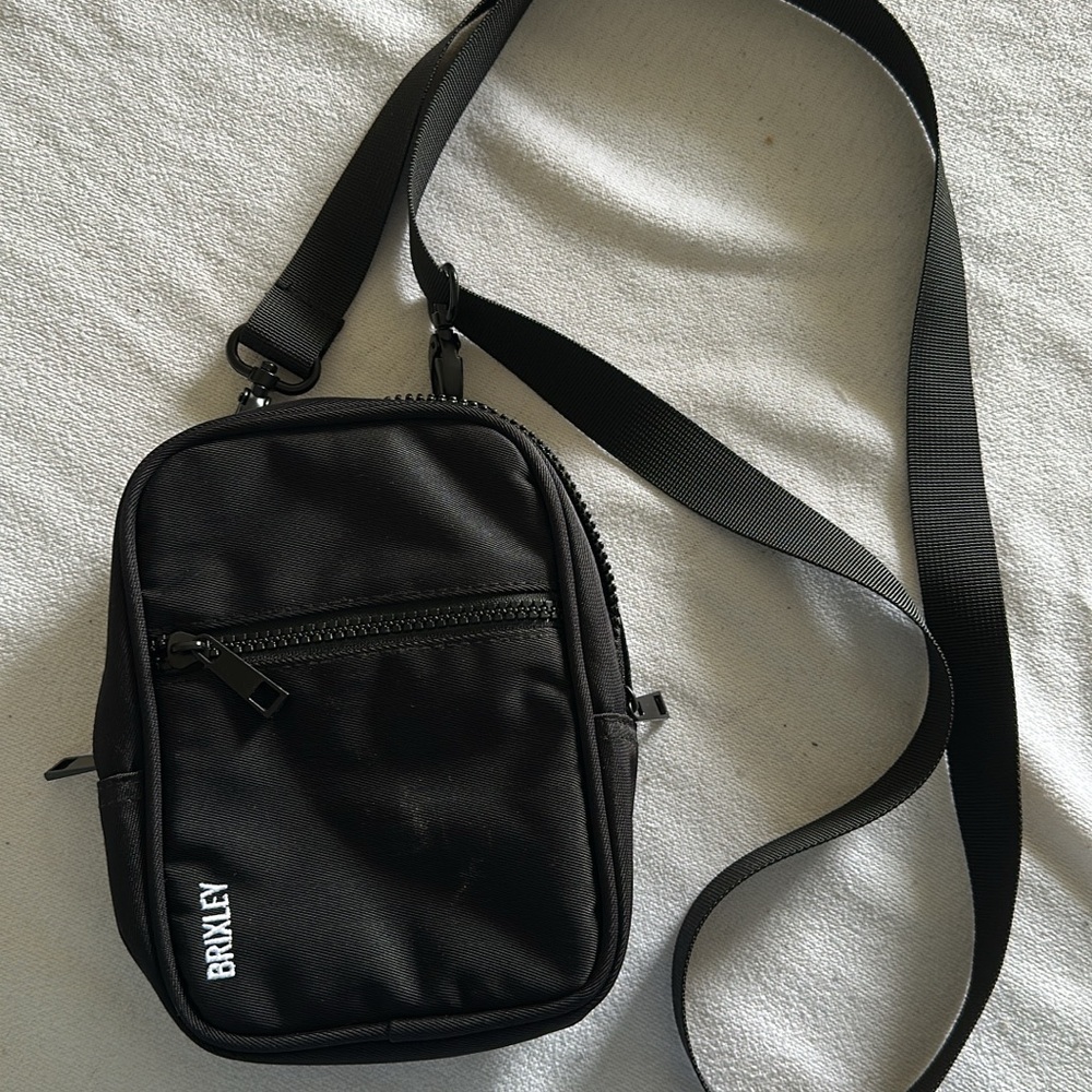 Brixton Black Compact Crossbody Sling Bag